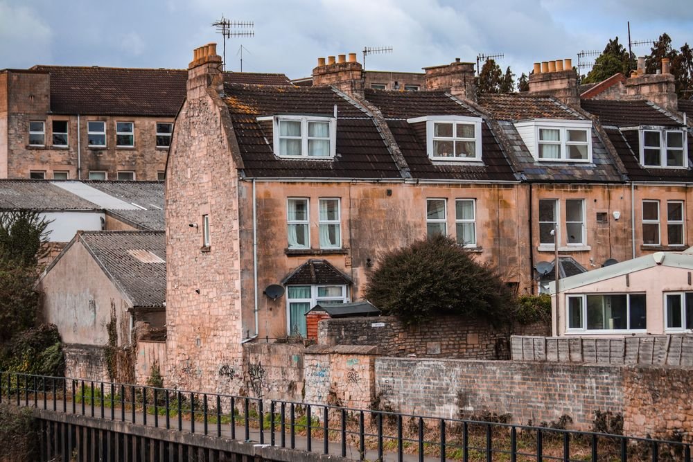 A group of residential homes