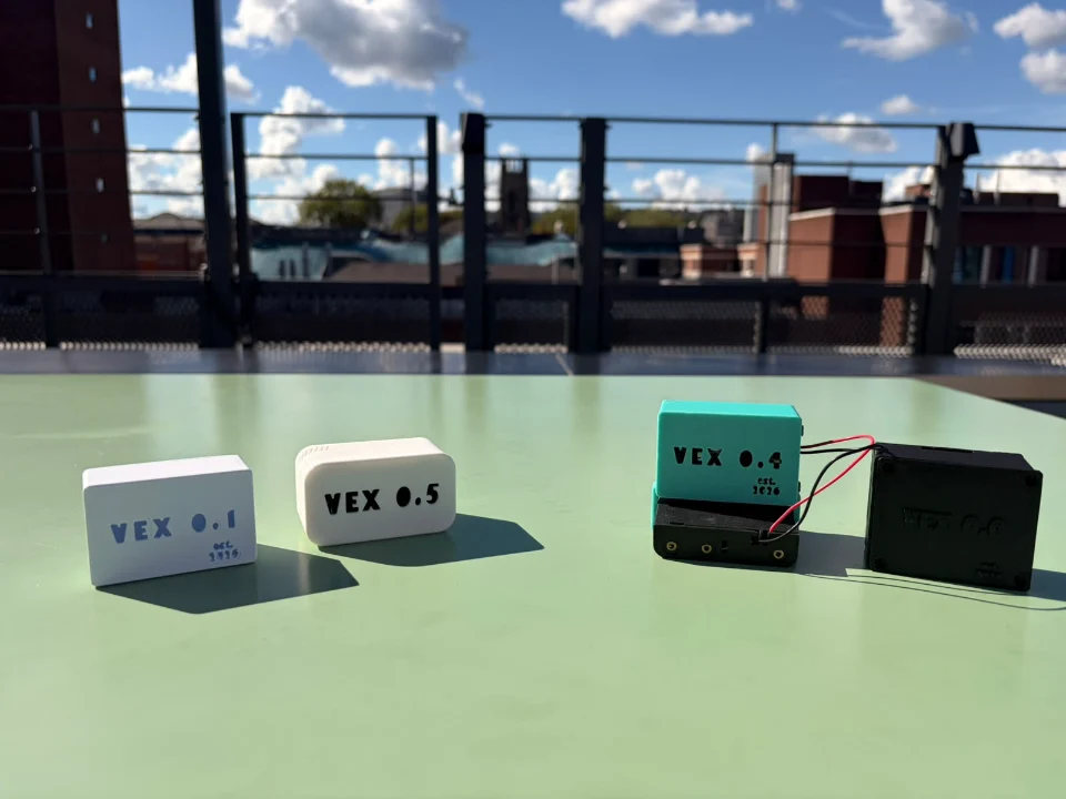 VEX 0.1 and 0.5 beside the VEX 0.4 and 0.0 enclosures